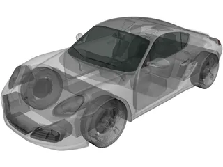 Porsche Cayman S (2011) 3D Model