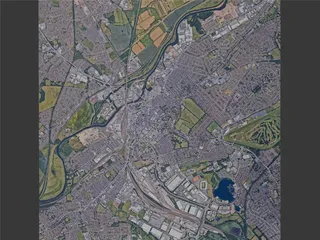 Doncaster City, UK (2023) 3D Model