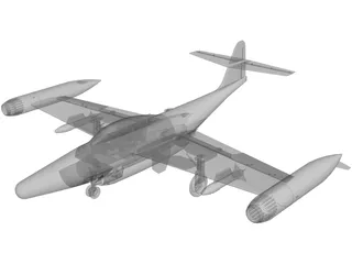 Northrop F-89 Scorpion 3D Model