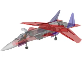 Sukhoi Su-27KM Flanker 3D Model