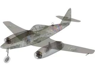 Messerschmidt Me-262-A1 3D Model