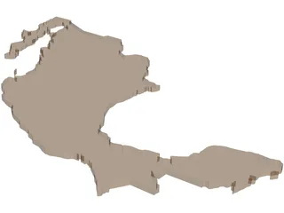 Mexico Map 3D Model