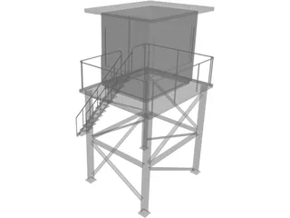 Control Cabin 3D Model