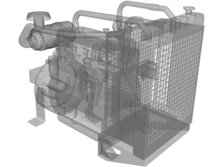 Diesel Motor 3D Model