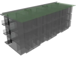 Kantoorgebouw Luxumburg 3D Model