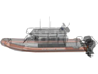 United States Coast Guard Homeland Security Boat 3D Model