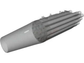 UB-16-M57-KV Rocket Pod 3D Model