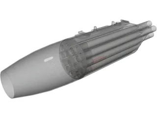 UB-16-M57-UM Rocket Pod 3D Model