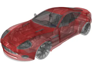 Aston Martin Vanquish 3D Model