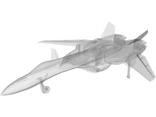 Sukhoi Su-47 Berkut 3D Model