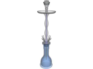 Shisha for 4 Tubes 3D Model