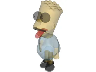 Simpsons Bart 3D Model