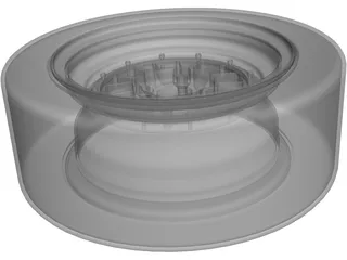 BBS 13 Inch Rim 3D Model