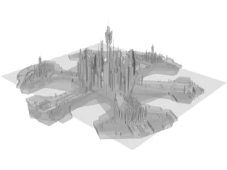 Stargate Atlantis City 3D Model