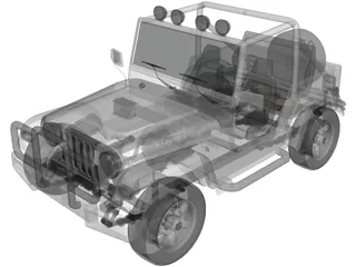 Jeep Cabrio 4x4 (2004) 3D Model