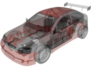 Opel Astra Rally Car 3D Model