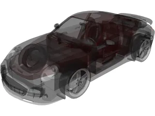 Porsche 911 997 Turbo (2007) 3D Model