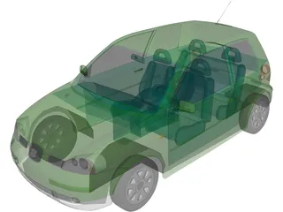 Seat Arosa 3D Model