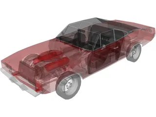 Dodge Charger (1968) 3D Model