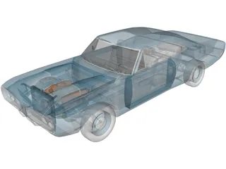 Dodge Super Bee (1969) 3D Model