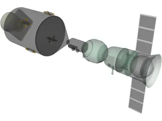 Apollo-Soyuz 3D Model