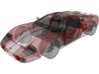 Ford GT40 3D Model