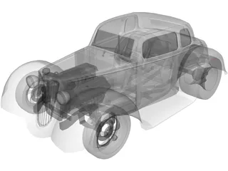 Ford Hot Rod (1930) 3D Model