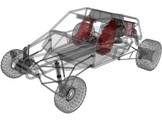 Dune Buggy 3D Model