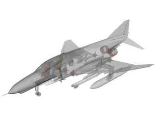 F-4E Phantom 3D Model