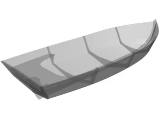 Sea Skiff Boat 3D Model