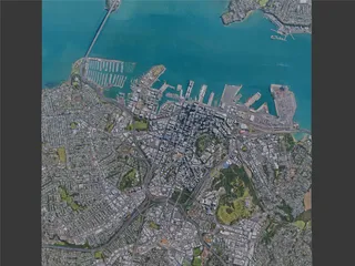 Auckland City, New Zealand (2024) 3D Model