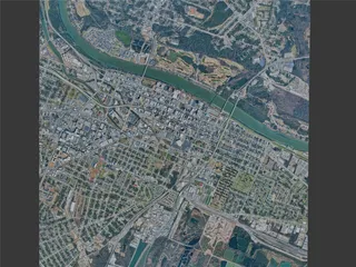 Augusta City, GA, USA (2024) 3D Model