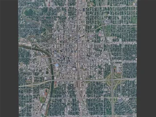 Wichita City, KS, USA (2024) 3D Model