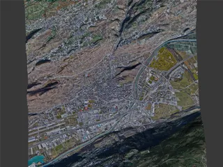 Sion City, Switzerland (2023) 3D Model