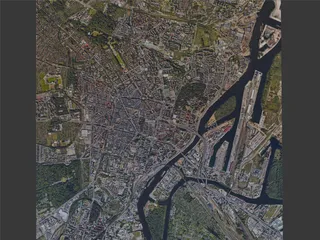 Szczecin City, Poland (2023) 3D Model