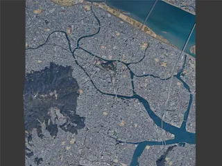 Tokushima City, Japan (2025) 3D Model