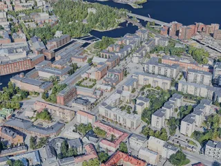 Tampere City, Finland (2023) 3D Model