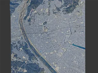 Fukuyama City, Japan (2025) 3D Model