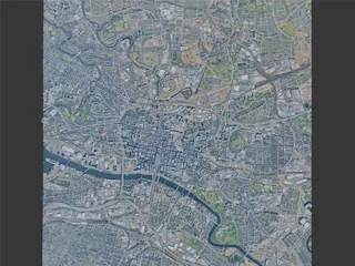 Glasgow City, UK (2025) 3D Model preview