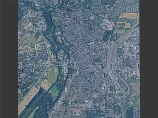 Halle (Saale) City, Germany (2025) 3D Model preview