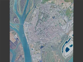 Huelva City, Spain (2025) 3D Model preview