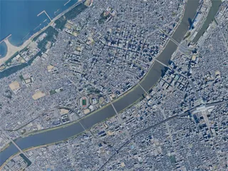 Niigata City, Japan (2025) 3D Model preview