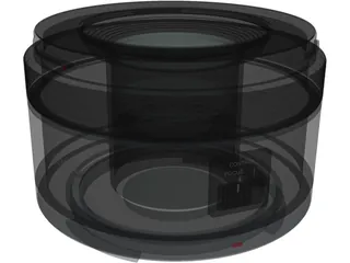 Canon RF50mm F1.8 STM Lens 3D Model preview