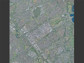 Milton Keynes City, UK (2025) 3D Model preview