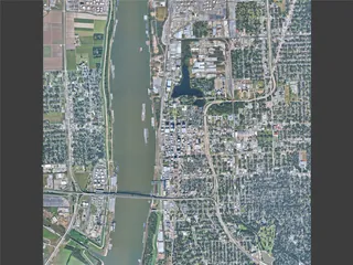 Baton Rouge City, USA (2025) 3D Model preview