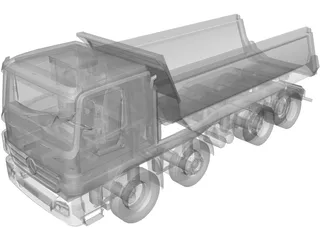 Mercedes-Benz Actros Dumper 3D Model