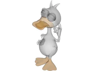 Duck Cartoon 3D Model