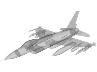 F-16 Fighting Falcon 3D Model