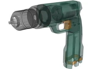 Cordless Drill 3D Model