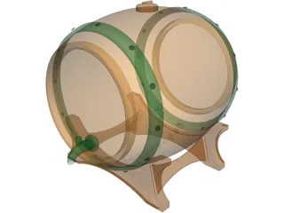 Barrel Beer 3D Model